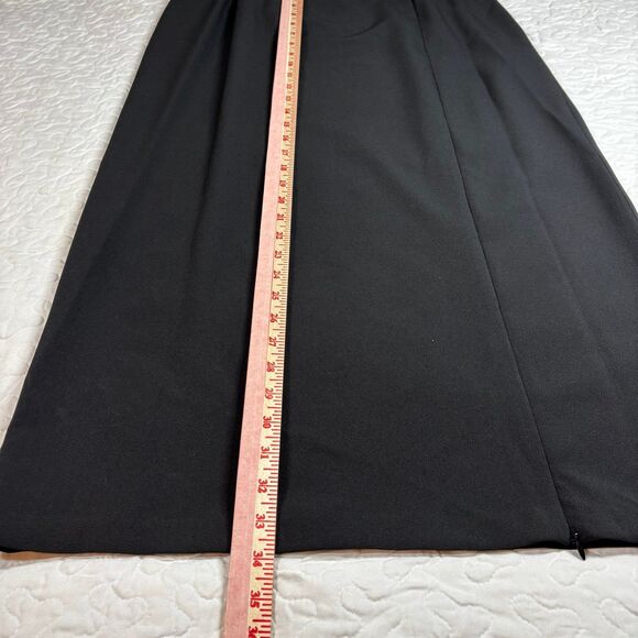 Bice by Sag Harbor Black Medium Length Skirt Zipper Slit size 16 - Picture 2 of 6